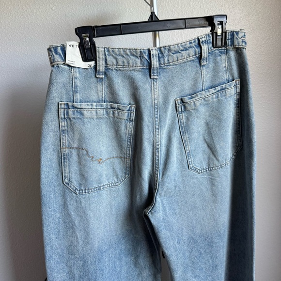 NWT Free People Palmer Wide Leg Cuffed Jeans Denim Sz 28 - Picture 14 of 14